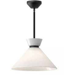 Elstead Lighting Halston plafonnier 1x60 W noir ALM-HALSTON-P-M-BK