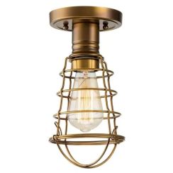 Elstead Lighting Mixon plafonnier 1x60 W laiton QZ-MIXON-SF-WS