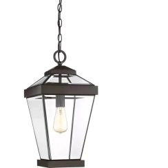 Elstead Lighting Ravine lampe suspendue 1x60 W marron QZ-RAVINE8-L