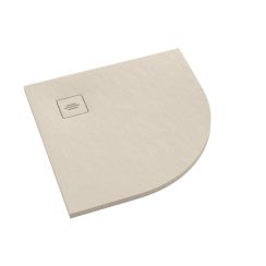 Schedline Protos Cashmere Stone receveur de douche semi-circulaire 90x90 cm beige 3SP.P1O-9090/PK/ST-M1/PK/ST