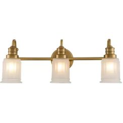 Elstead Lighting Swell applique murale 3x3 W laiton QZ-SWELL3-BB-BATH