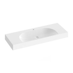 Ravak Lite lavabo 120x45 cm rectangulaire classique-encastrée blanc brillant XJX01212000