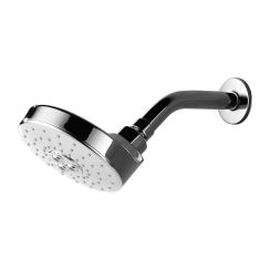 Omnires Douglas douche à effet de pluie avec bras 13x13 cm ronde chrome DOUGLASWCR