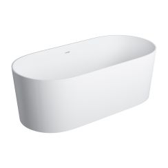 Omnires Ovo M+ baignoire autoportante 160x75 cm ovale blanc OVO160WWZPBM