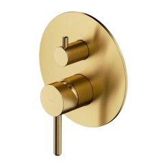 Omnires Y mitigeur bain-douche encastrée doré Y1248ROGLB