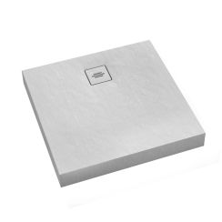 Schedline Nonlimits White Stone receveur de douche rectangulaire 90x80 cm blanc 3ST.N1P-8090/B/ST-M1/B/ST