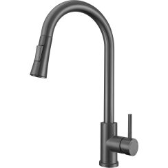 Ruvetti Edera mitigeur de cuisine sur pied graphite/gris 1003PVDGR