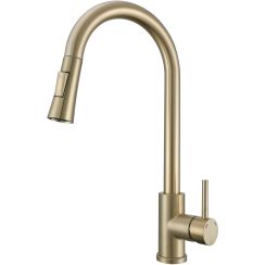 Ruvetti Edera mitigeur de cuisine sur pied or/vieil or 1003PVDCH