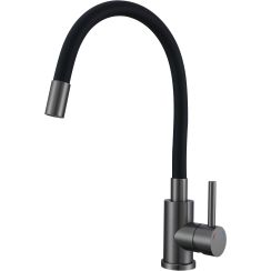 Ruvetti Sauron mitigeur de cuisine sur pied graphite/gris 1002PVDGR
