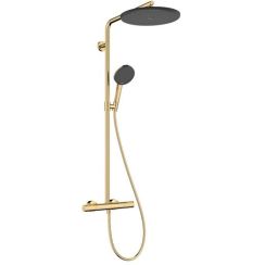 Hansgrohe Raindance Alive S ensemble de douche mural avec thermostat oui doré 24594990