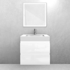 Set lavabo Oltens Stila 40000000, armoire Oltens Vernal 60002000
