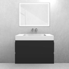 Set lavabo Oltens Stila 40001000, armoire Oltens Vernal 60001300