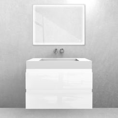 Set lavabo Oltens Stila 40001900, armoire Oltens Vernal 60003000