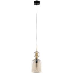 TK Lighting Sophia Cognac lampe suspendue 1x10 W marron-ambre 11039
