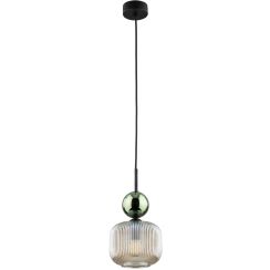 TK Lighting Sophia Green Cognac lampe suspendue 1x10 W vert-marron 11144