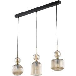 TK Lighting Sophia Cognac lampe suspendue 3x10 W marron-ambre 11042