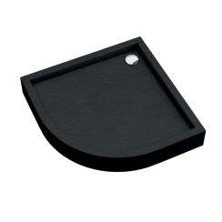 Schedpol Medium Black Stone receveur de douche semi-circulaire 90x90 cm noir 3.4734/C/ST