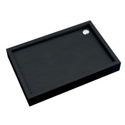 Schedpol Medium Black Stone receveur de douche rectangulaire 120x90 cm noir 3.4747/C/ST