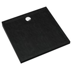 Schedline Sharper Black Stone receveur de douche carré 80x80 cm noir 3S.S2K-8080/C/ST