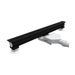 Schedline Thin Flow couvercle de drain linéaire 70 cm noir SOLBV1-70012C