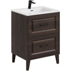 Set armoire Comad Dorothy Ristretto DOROTHY RISTRETTO 82-60-46-2S, lavabo Comad Go GO60/DP-8095, NIAGARA UM 03 BLACK 86001B
