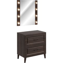 Set armoire Comad Dorothy Ristretto DOROTHY RISTRETTO 82-80-46-2S, miroir Comad Dorothy Ristretto DOROTHY RISTRETTO 84-80, RISTRETTO 89-80-46 M