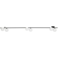 TK Lighting Imelo plafonnier 6x8 W blanc-noir 11479
