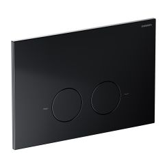 Omnires Minimal bouton de chasse d'eau pour WC noir MPS1BLM