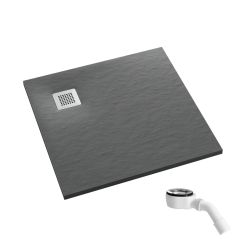 Schedpol Kalait Grey Stone receveur de douche carré 80x80 cm gris 3.3100/S/ST-M2