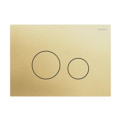 Oltens Lule SteelCore bouton de chasse d'eau pour WC or brossé 57001810