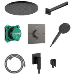 Hansgrohe Raindance Alive S ensemble de douche encastré avec thermostat oui noir 24630340