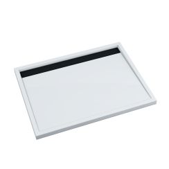 Schedpol Ajax B&W receveur de douche rectangulaire 100x80 cm blanc-noir 3.4228-M/C/G