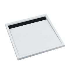 Schedpol Ajax B&W receveur de douche carré 90x90 cm blanc-noir 3.4226-M/C/G