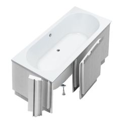Schedpol Viona White Mat SET baignoire avec habillage 180x80 cm blanc 3.567/B/MG/OULED/S