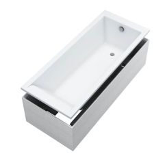 Schedpol Ferra Set baignoire avec support 150x70 cm blanc 3.531/NO-9.114