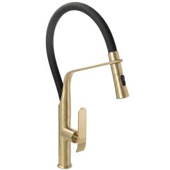 Rea Castor mitigeur de cuisine sur pied noir-or/vieil or REA-B4321