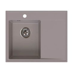 Ferro Stampo évier en granit 60x50 cm marron DRGS-L/50/60TU