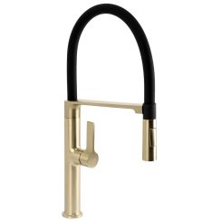 Rea Lago mitigeur de cuisine sur pied noir-or/vieil or REA-B9336