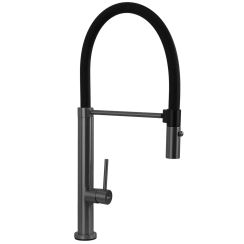 Rea Viera mitigeur de cuisine sur pied noir-graphite/gris REA-B4853