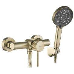 Rea Lungo Stripe mitigeur de douche murale doré REA-B9490