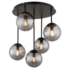 Globo Lighting Harmon plafonnier 5x25 W noir 47441-5S
