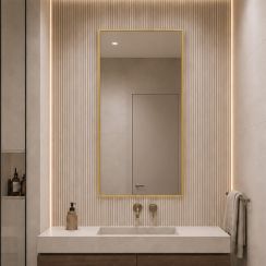 Baltica Design Aluma miroir 50x100 cm rectangulaire doré 5904107933528