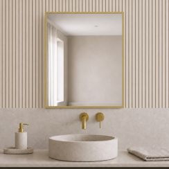 Baltica Design Aluma miroir 40x60 cm rectangulaire doré 5904107933443