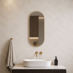 Baltica Design Aluma miroir 45x90 cm ovale doré 5904107933603