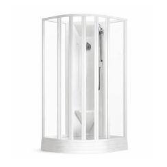Ravak Supernova cabine avec receveur 80x80 cm semi-circulaire blanc brillant/verre transparent 80644112Z1