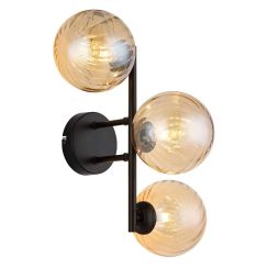 Globo Lighting Conor applique murale 3x4 W noir-ambre 56146W