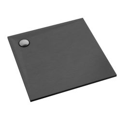 Schedpol Etrusco Anthracite Stone receveur de douche carré 90x90 cm anthracite 3.461/A/ST