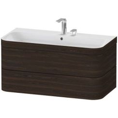 Duravit Happy D.2 lavabo avec meuble 97.5 cm noyer HP4638E6969