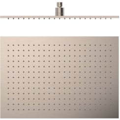 Tres Selection douche à effet de pluie 45x31.5 cm rectangulaire acier 29963203AC