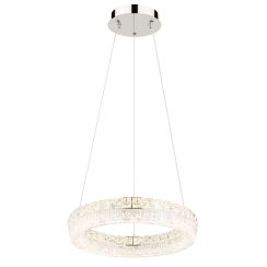 Globo Lighting Laurel lampe suspendue intelligente 1x24 W chrome-transparent 67387-24